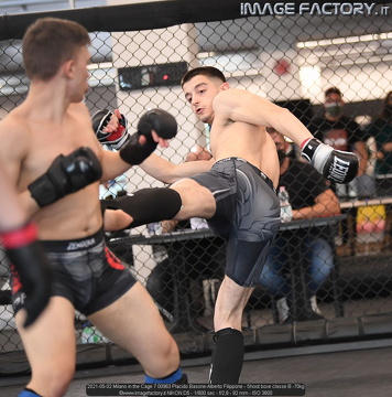 2021-05-02 Milano in the Cage 7 00963 Placido Basone-Alberto Filippone - Shoot boxe classe B -70kg